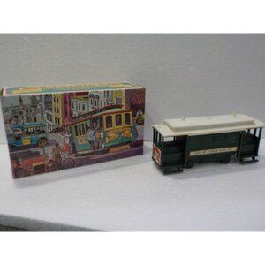 Vintage Avon Green Glass Cable Car Van Ness & Market Streets After Shave (Used)